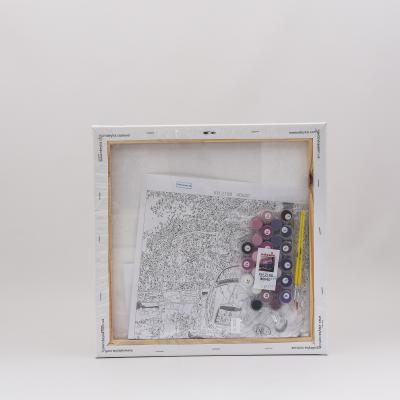 Набор для росписи по номерам "В стиле ретро", 40х40 см, ID-KHO2188