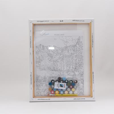 Набор для росписи по номерам "Горное озеро", 40х50 см, ID-KHO2223