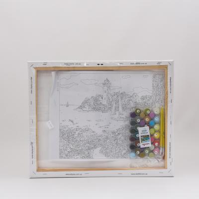 Набор для росписи по номерам "Райский уголок", 40х50 см, ID-KHO2226