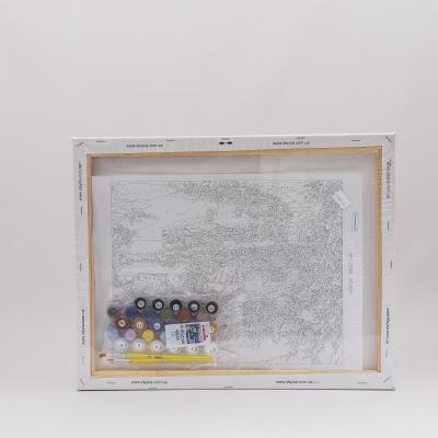 Набор для росписи по номерам "Сказочная зима", 40х50 см, ID-KHO2248