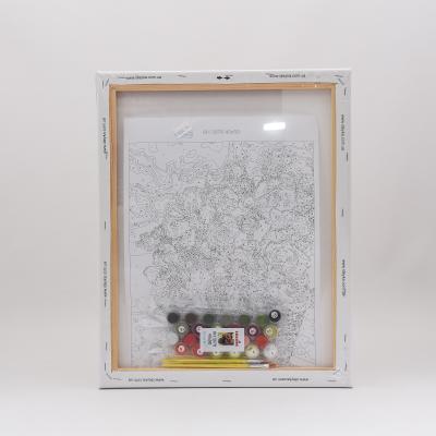 Набор для росписи по номерам "Подарок в корзине", 40х50 см, ID-KHO3078