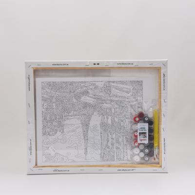 Набор для росписи по номерам "Парижское утро", 40х50 см, ID-KHO3514