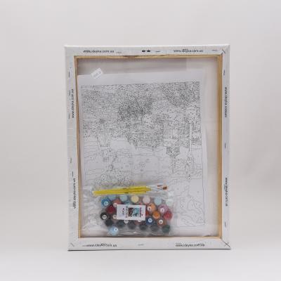 Набор для росписи по номерам "Городской пейзаж", 40х50 см, ID-KHO3518