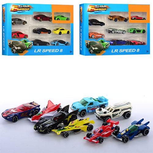 Набор транспорта, металл, 3 вида, в кор-ке, LR02-10-13