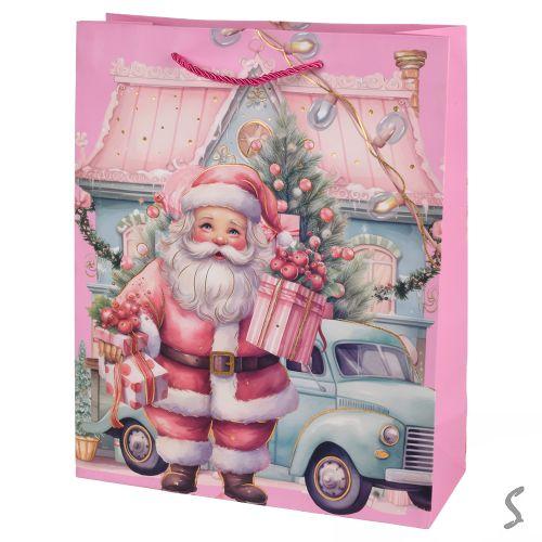 Подарунковий пакет новорічний S "Santa" 18*23*10см, R34776-S