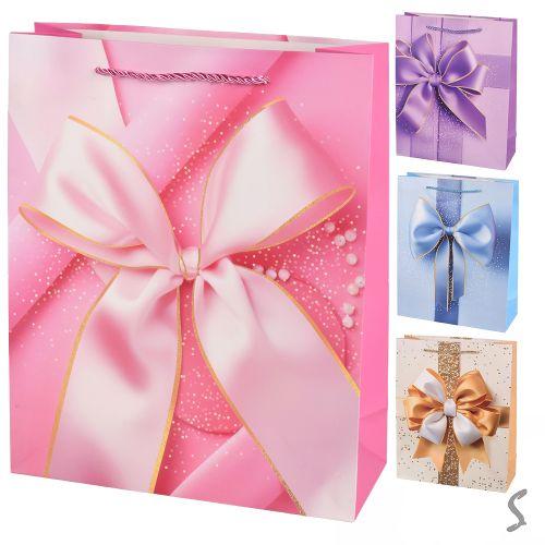 Пакет подарунковий паперовий M "Bow" 26*32*10см, R34726-M