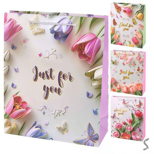 Пакет подарунковий M "Just for You" 26*32*10см, R34554-M