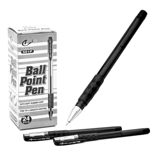 Ручка масляна чорна, 501P-C