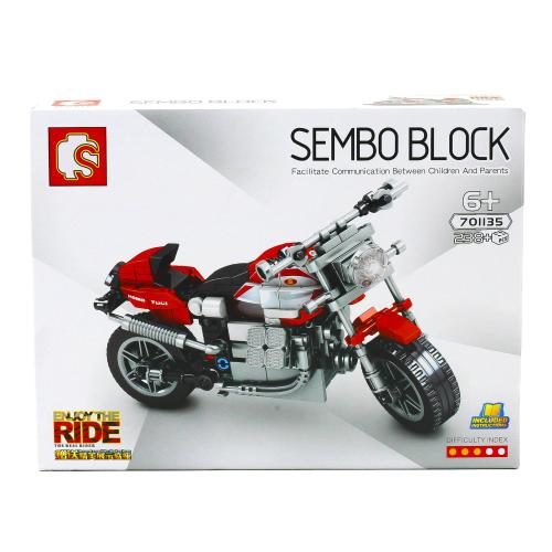 Конструктор, мотоцикл, 238 деталей, 701135
