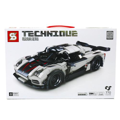 Конструктор, гоночное авто, 770 деталей, 8303