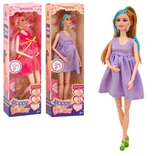 Лялька шарнірна, вагітна, 010B