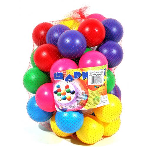 Набор шаров в сухой бассейн, 40 шт., в сетке, ПЦ 026