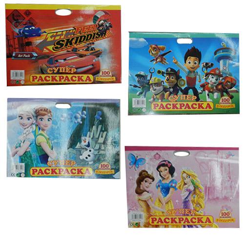 Раскраска 16листов, наклейки-1лист,4вида(ТЧ,ЩП,DP, MK 2114