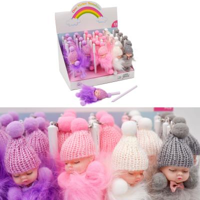 Ручка "Мех-Малыш спящий", шариковая, синяя (цена за штуку), LK-MD-029