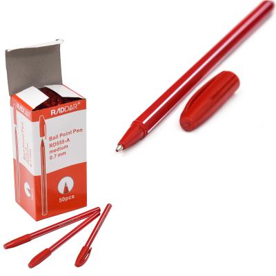 Ручка RADDAR, шариковая, красная, 50 шт. (цена за упаковку), WK-555