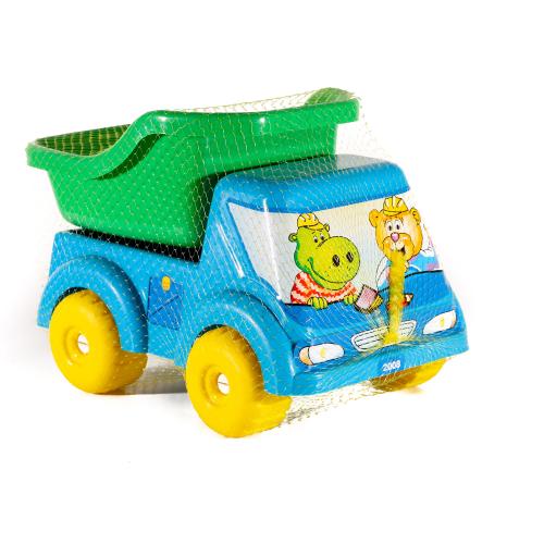 Самосвал, песочный набор, микс цветов, в сетке, Л-013-11 Самосвал, песочный набор, микс цветов, в сетке, Л-013-11
