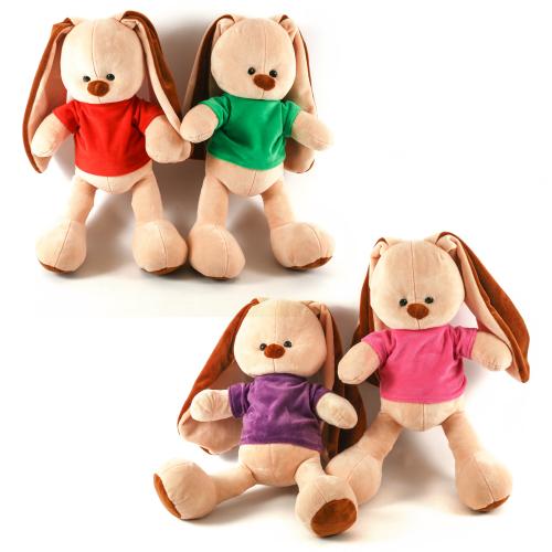 М'яка іграшка "Зайчик в футболці", 1110-101