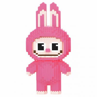 Конструктор Magic Blocks "ЛАБУБУ" МАЛИНОВИЙ 33см, 3132 деталей