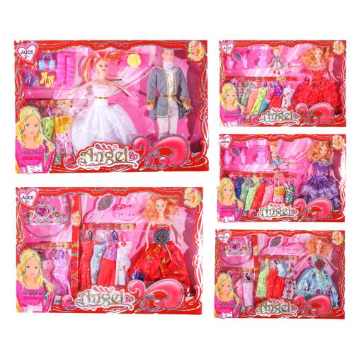 Лялька, 27 см, з нарядами, (1 вид - родина), в кор-ці, 1247A-B-C Лялька, 27 см, з нарядами, (1 вид - родина), в кор-ці, 1247A-B-C