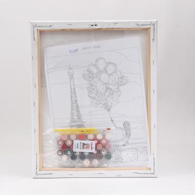 Набор для росписи по номерам "Красные краски Парижа", 40х50 см, ID-KHO4757 Набор для росписи по номерам "Красные краски Парижа", 40х50 см, ID-KHO4757