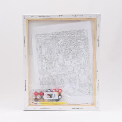 Набор для росписи по номерам "Свидание в кафе", 40х50 см, ID-KHO2144