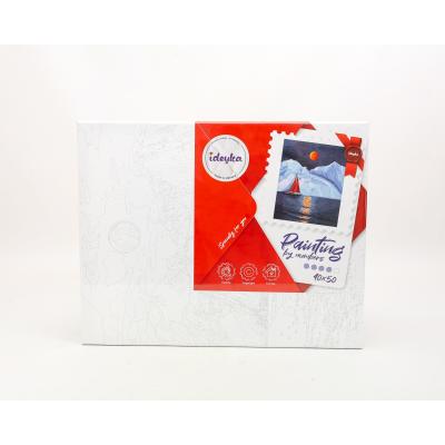 Набір для розпису по номерах. "Червоний вітрильник" 40*50см, ID-KHO2751