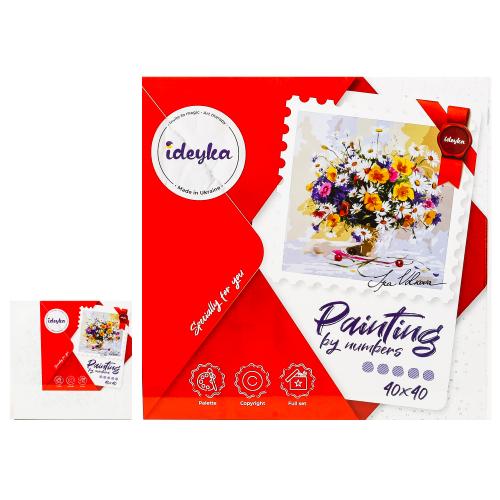 Набір для розпису по номерах "Квітковий мус" 40*40см, ID-KHO3186