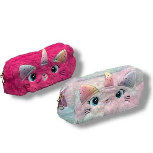 Пухнаста косметичка "Кітті", 24-294-МІХ Пухнаста косметичка "Кітті", 24-294-МІХ