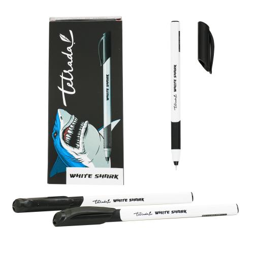 Ручка гелева Tetrada White Shark чорна, TE12966 Ручка гелева Tetrada White Shark чорна, TE12966