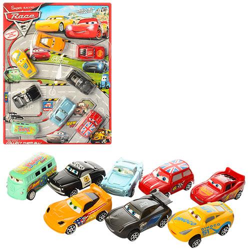 Набор транспорта, инерц-й, на листе, 757-9A