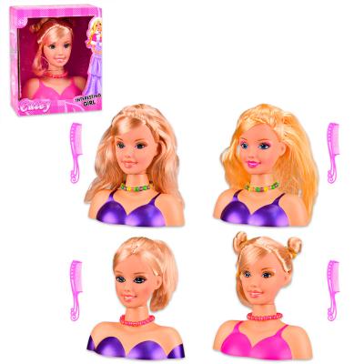 Голова для зачісок, 4 види, в кор-ці, 351-2-3-5