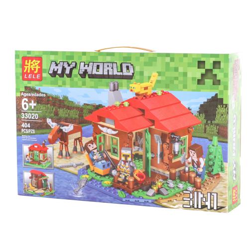 Конструктор Minecraft, 404 дет., в кор-ке (мал.), 33020