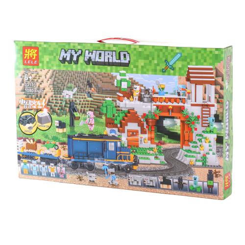 Конструктор Minecraft, 1080 дет., в кор-ке (мал.), 33173