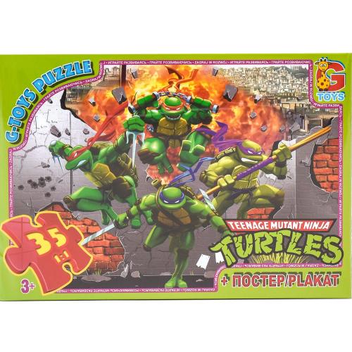 Пазлы из серии "Ниндзя Черепашки", 35 элементов, GP-MN002