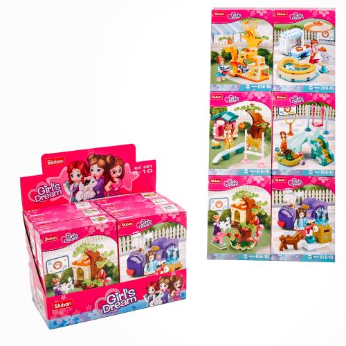 Конструктор для дівчаток Girls Dream SLUBAN ігровий майданчик з фігуркою дівчинки та її тварини (M38-B0970), M38-B0970 Конструктор для дівчаток Girls Dream SLUBAN ігровий майданчик з фігуркою дівчинки та її тварини (M38-B0970), M38-B0970