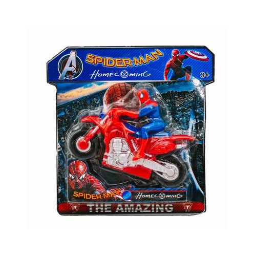 Мотоцикл з фігуркою Spider-Man Людина-павук слюда на картоні WC05-5, WC05-5