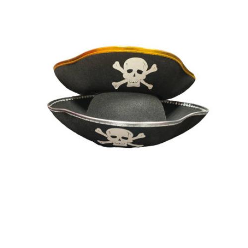Аксесуар для маскараду "Піратський трикутний капелюх", MA24-1129
