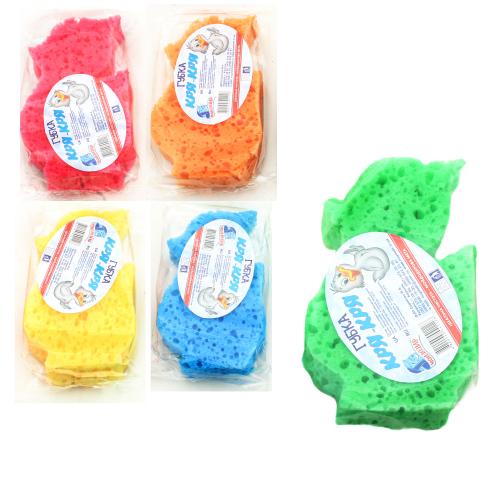 Губка банна "КРЯ-КРЯ", в асортименті, G-441126