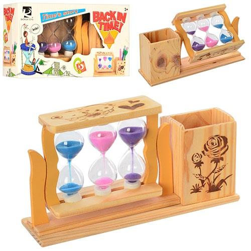 Дерев'яний Пісочний годинник, в кор-ці, BR0805-1-3 Дерев'яний Пісочний годинник, в кор-ці, BR0805-1-3