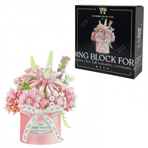 Конструктор БУКЕТ РОЖЕВИХ ГВОЗДИК, P2367