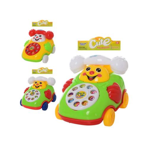 Заводний телефончик, 4 кольори мікс, пакет 11*8,5*7 см, 28018