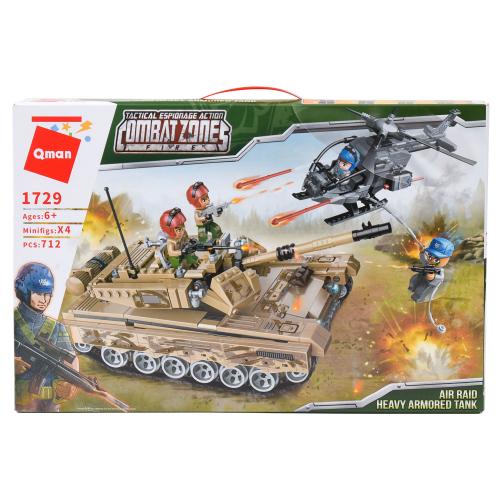 Конструктор Qman, 712 деталей, 1729 Qman
