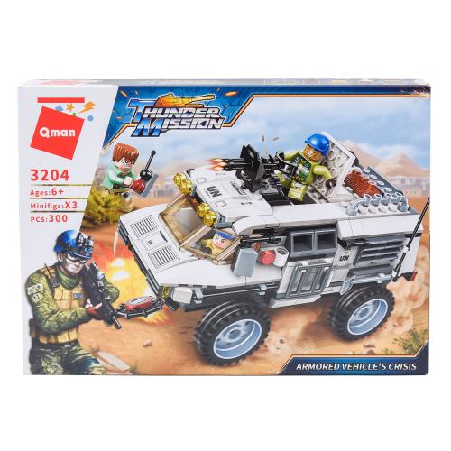 Конструктор Qman, 300 деталей, 3204 Qman