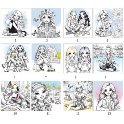 Дитяча розмальовка з наліпками, 23306 Дитяча розмальовка з наліпками, 23306