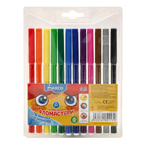 Фломастери "MARCO", 1690-12 Фломастери "MARCO", 1690-12