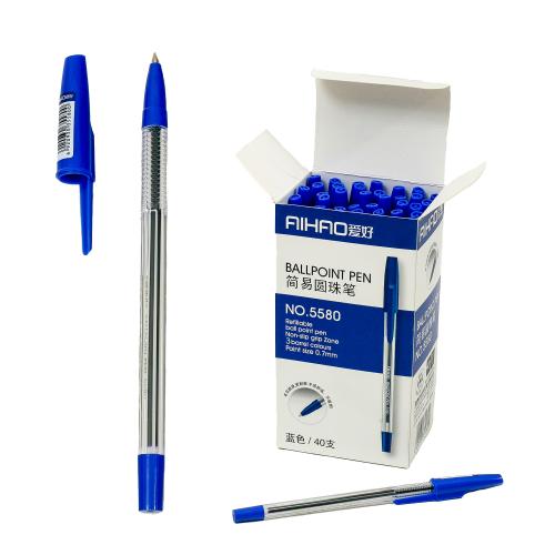 Ручка шариковая, синяя (цена за упаковку), AH-5580