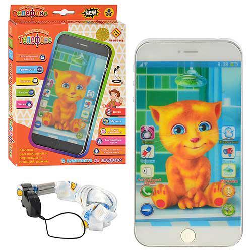 Телефон "Кот Том", РУС, АНГЛ, в кор-ке, JD 103 B Телефон "Кот Том", РУС, АНГЛ, в кор-ке, JD 103 B