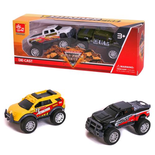 Набор транспорта, металл, 3 вида, в кор-ке, SQ90112-2