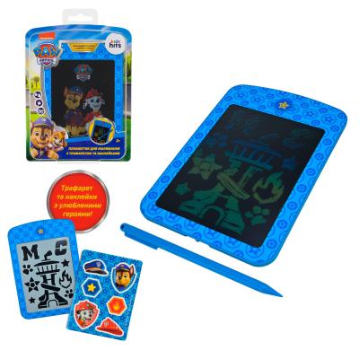 Планшет для малювання Paw Patrol LCD екран 6,5'', трафарет, наліпки блістер Планшет для малювання Paw Patrol LCD екран 6,5'', трафарет, наліпки блістер