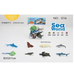 Тварини морськи, р-р 8*5*1см, у пакеті 12*2,5*16см.